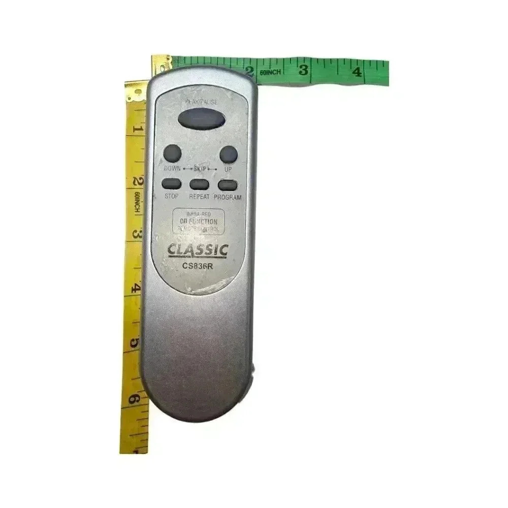 Classic *READ* Remote Control CS836R Infra-red CD Function Silver Grey Tested - Picture 2 of 11